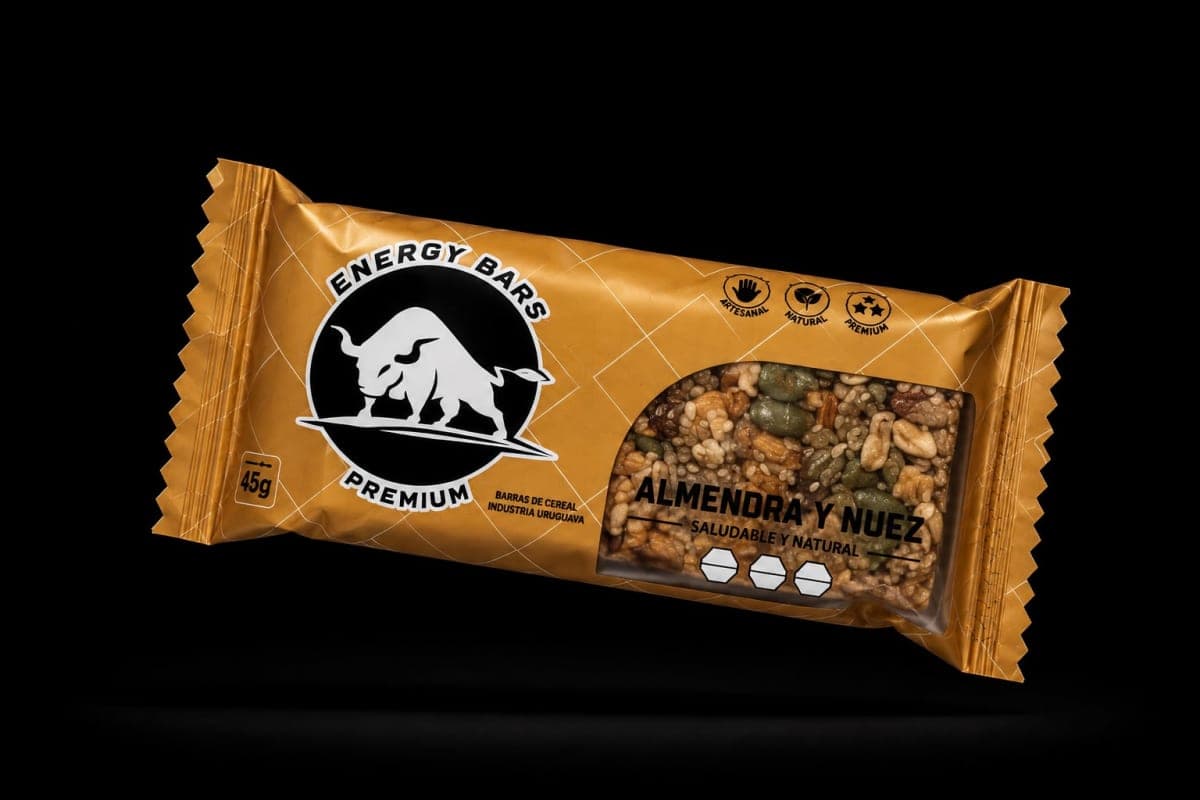 Caja x14 Energy Bars Almendra y Nuez